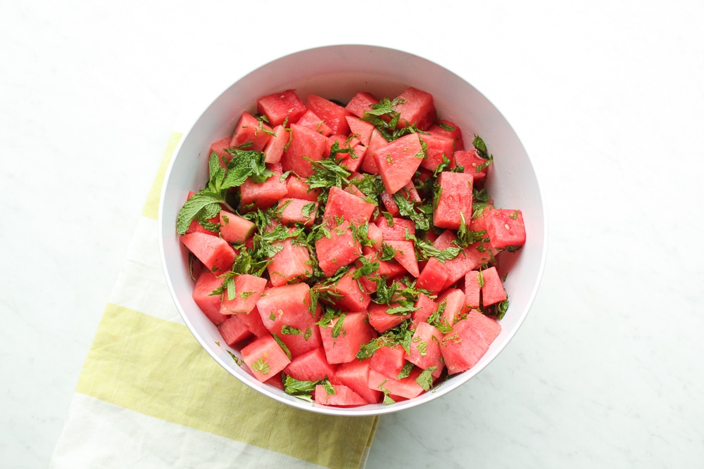 Mint Lime Watermelon Salad Recipe Whole30 Paleo