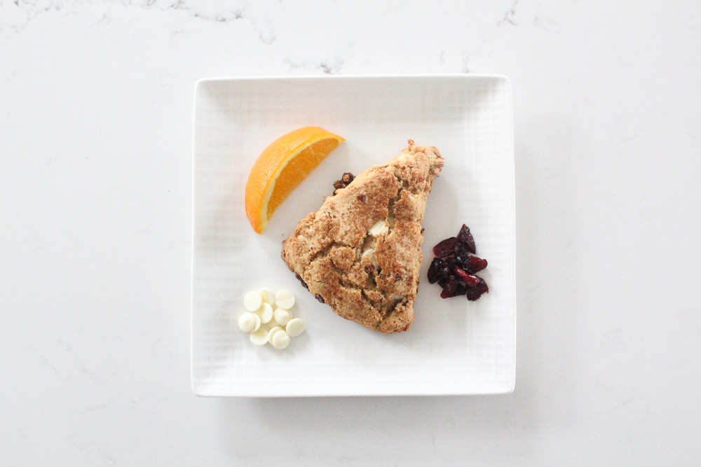 Gluten Free Cranberry Orange White Chocolate Scones Recipe