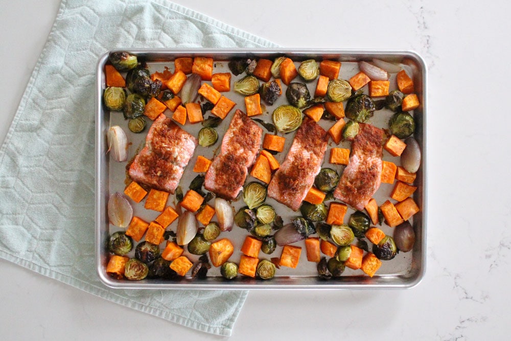 Orange Harissa Sheet Pan Salmon Recipe (Whole30 + Paleo)