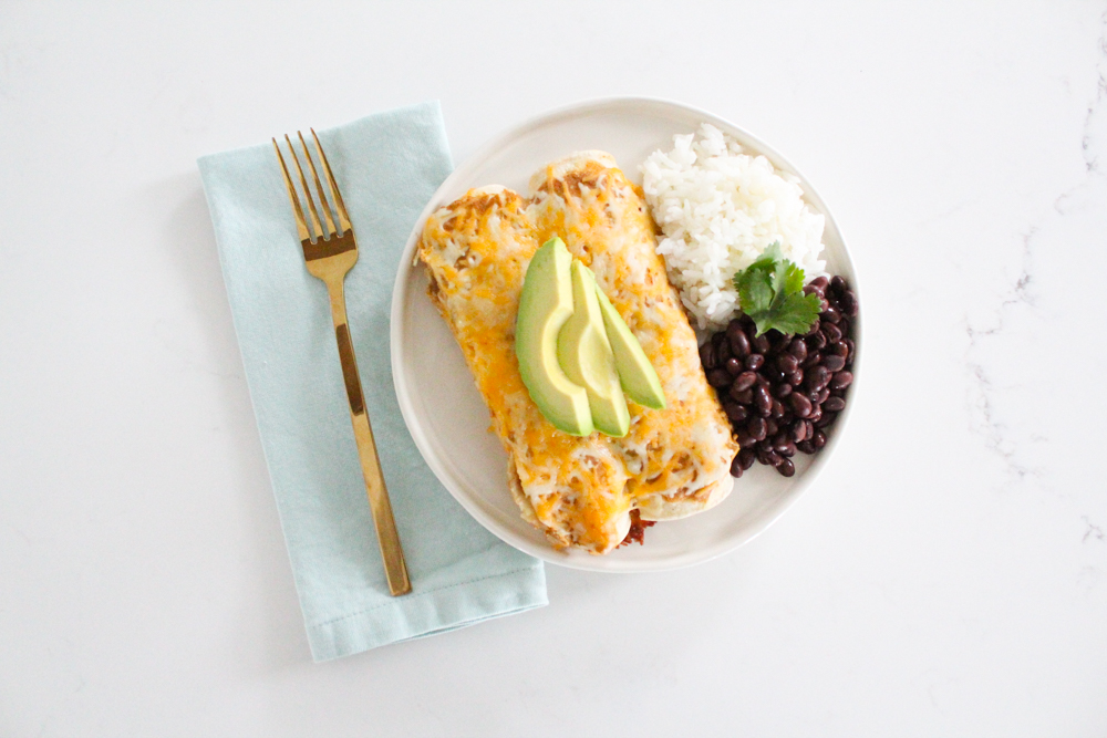 Green Chile Chicken Enchiladas Casserole-5